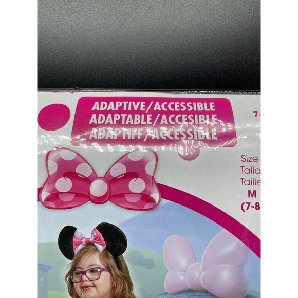 Minnie Mouse Pink Adaptive Disney Junior Fancy Dress Up Halloween Child Costume - Picture 6 of 16